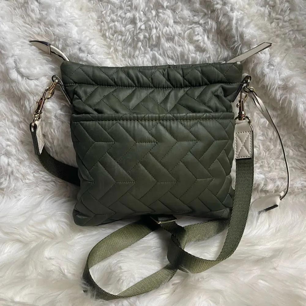 Radley London  Finsbury Park Fabric olive green Quilted Small Crossbody Bag